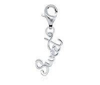 Sweet Word Shaped Silver Charms CH-48